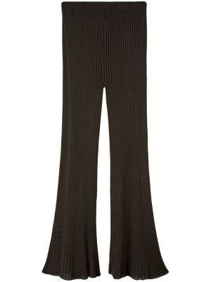 

Chunky ribbed flared-hem trousers, Jil Sander Chunky ribbed flared-hem trousers