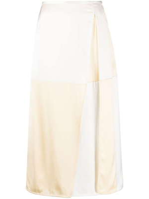 

Colour-block silk midi skirt, Jil Sander Colour-block silk midi skirt