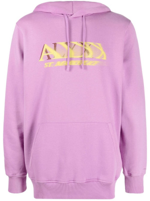 

Logo-print drawstring hoodie, 1017 ALYX 9SM Logo-print drawstring hoodie