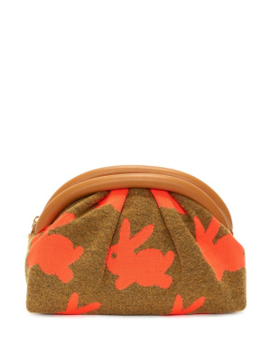 

Bumper patterned-intarsia knit clutch bag, JW Anderson Bumper patterned-intarsia knit clutch bag