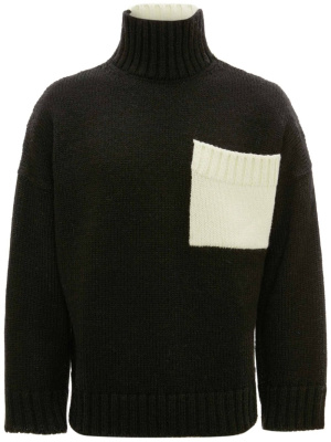

Logo-embroidered high-neck jumper, JW Anderson Logo-embroidered high-neck jumper