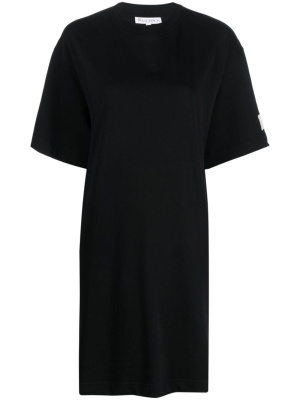 

Logo-patch T-shirt dress, JW Anderson Logo-patch T-shirt dress