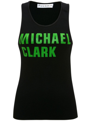 

Graphic-print tank top, JW Anderson Graphic-print tank top