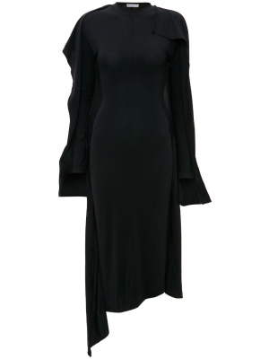 

Long-sleeve layered midi dress, JW Anderson Long-sleeve layered midi dress