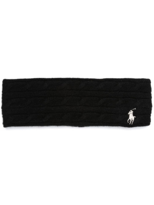 

Polo Pony cable-knit head band, Polo Ralph Lauren Polo Pony cable-knit head band