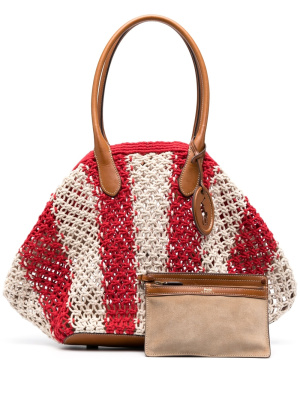 

Bellport woven tote bag, Polo Ralph Lauren Bellport woven tote bag