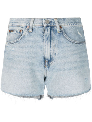 

High-waisted distressed denim shorts, Polo Ralph Lauren High-waisted distressed denim shorts