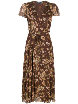 

Ditsy-Sunflower midi-dress, Polo Ralph Lauren Ditsy-Sunflower midi-dress