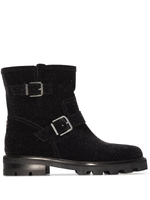 

Youth II glitter-effect ankle boots, Jimmy Choo Youth II glitter-effect ankle boots