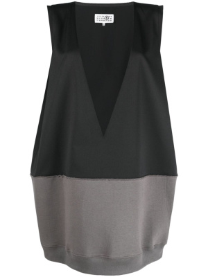 

V-neck panelled minidress, MM6 Maison Margiela V-neck panelled minidress