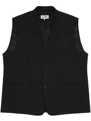

V-neck button-up vest, MM6 Maison Margiela V-neck button-up vest