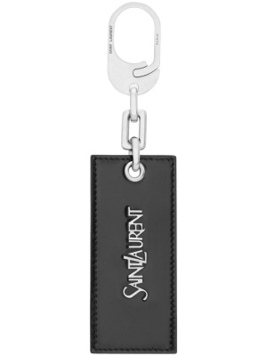 

Logo-plaque leather keyring, Saint Laurent Logo-plaque leather keyring