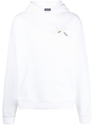 

Noeud bow-embellished cotton hoodie, Jacquemus Noeud bow-embellished cotton hoodie