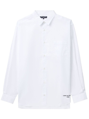 

Logo-print cotton shirt, Comme Des Garçons Homme Logo-print cotton shirt