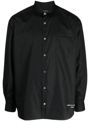 

Logo-print cotton shirt, Comme Des Garçons Homme Logo-print cotton shirt