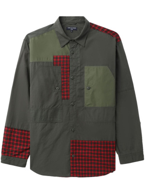 

Panelled button-up cotton shirt, Comme Des Garçons Homme Panelled button-up cotton shirt