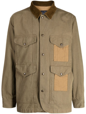 

Contrast-collar panelled windbreaker, Comme Des Garçons Homme Contrast-collar panelled windbreaker