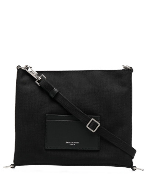 

Logo-patch shoulder bag, Saint Laurent Logo-patch shoulder bag