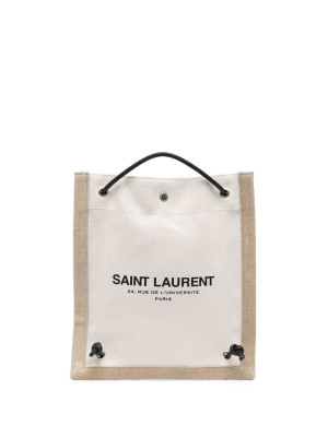 

Two-tone canvas backpack, Saint Laurent Two-tone canvas backpack