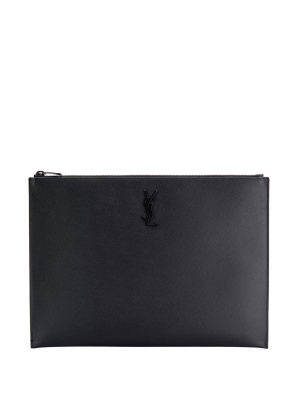 

Monogram plaque clutch bag, Saint Laurent Monogram plaque clutch bag