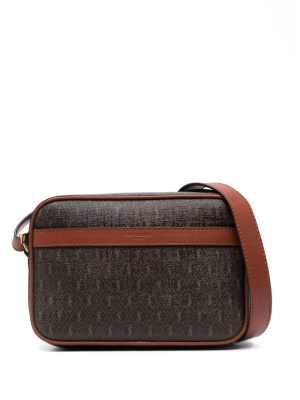 

Monogram-print messenger bag, Saint Laurent Monogram-print messenger bag