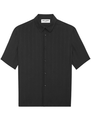 

Cassandre striped organic silk shirt, Saint Laurent Cassandre striped organic silk shirt