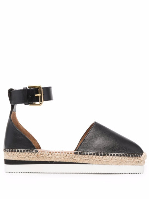 

Glyn leather flat espadrilles, See by Chloé Glyn leather flat espadrilles