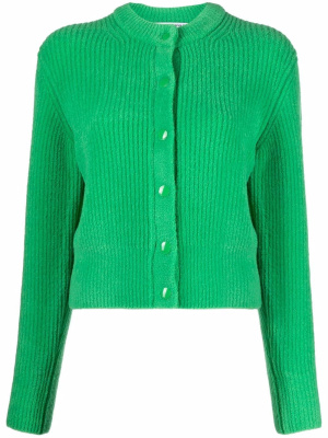 

Chenille ribbed buttoned cardigan, Alexander Wang Chenille ribbed buttoned cardigan