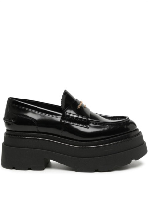 

Carter logo platform loafers, Alexander Wang Carter logo platform loafers