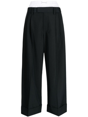 

Layered tailored-cut trousers, Alexander Wang Layered tailored-cut trousers