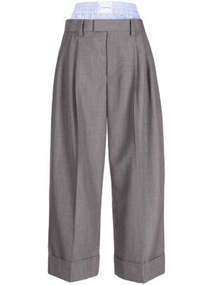 

Layered tailored-cut trousers, Alexander Wang Layered tailored-cut trousers