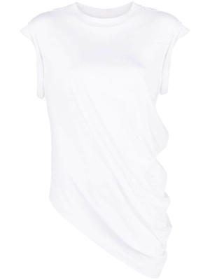 

Asymmetric cotton T-shirt, Alexander McQueen Asymmetric cotton T-shirt