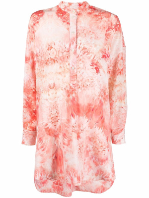 

Graphic-print silk tunic, Alexander McQueen Graphic-print silk tunic