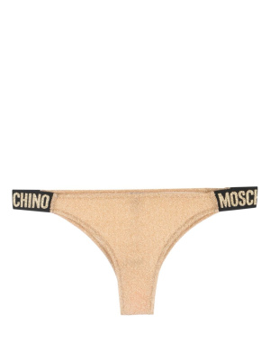 

Logo-waistband bikini briefs, Moschino Logo-waistband bikini briefs