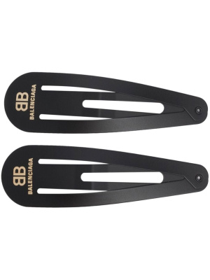 

XXL logo-print hair clip set, Balenciaga XXL logo-print hair clip set