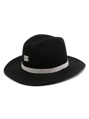 

Crystal-embellished fedora hat, Dolce & Gabbana Crystal-embellished fedora hat