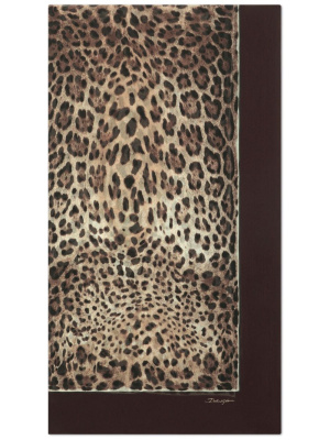 

Leopard-print silk scarf, Dolce & Gabbana Leopard-print silk scarf