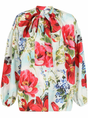 

Floral-print silk shirt, Dolce & Gabbana Floral-print silk shirt