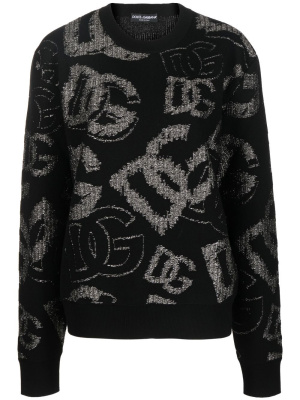 

Logo intarsia-knit jumper, Dolce & Gabbana Logo intarsia-knit jumper