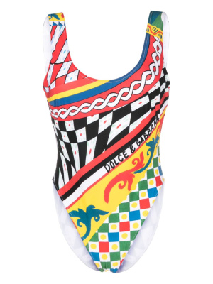 

Carreto-pattern swimsuit, Dolce & Gabbana Carreto-pattern swimsuit