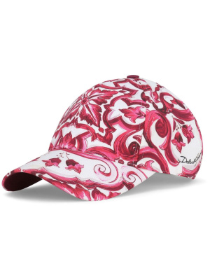 

Majolica-print baseball cap, Dolce & Gabbana Majolica-print baseball cap