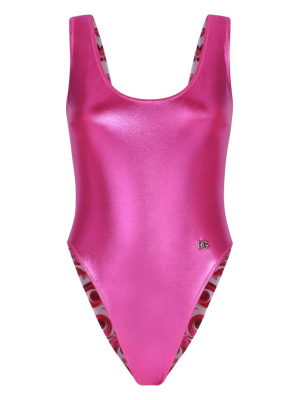 

High-shine one-piece swimsuit, Dolce & Gabbana High-shine one-piece swimsuit