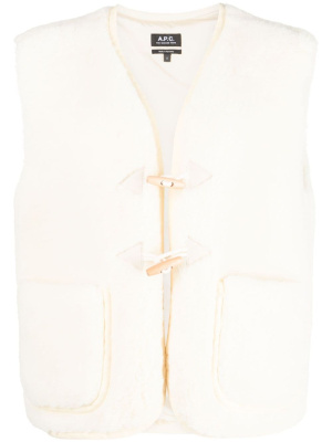 

Faux-shearling gilet, A.P.C. Faux-shearling gilet