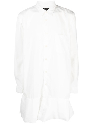 

Pointed-collar flared poplin shirt, Comme Des Garçons Homme Plus Pointed-collar flared poplin shirt