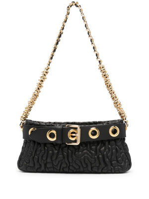 

Quilted leather shoulder bag, Moschino Quilted leather shoulder bag