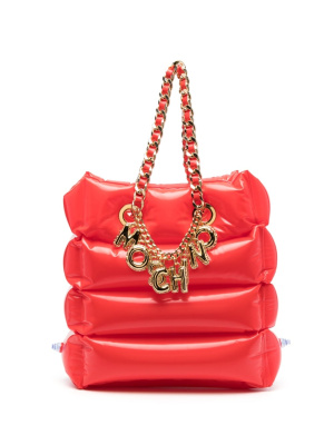 

Logo-lettering inflatable shoulder bag, Moschino Logo-lettering inflatable shoulder bag