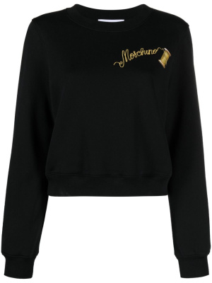 

Logo-print cotton sweatshirt, Moschino Logo-print cotton sweatshirt