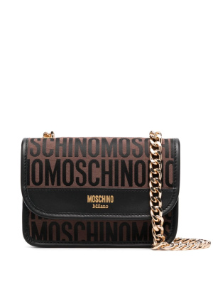 

Monogram-print crossbody bag, Moschino Monogram-print crossbody bag