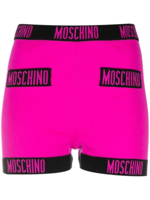 

Intarsia-knit mini shorts, Moschino Intarsia-knit mini shorts