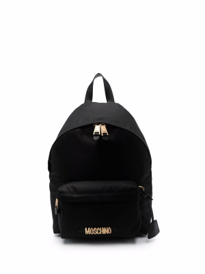 

Logo-plaque backpack, Moschino Logo-plaque backpack
